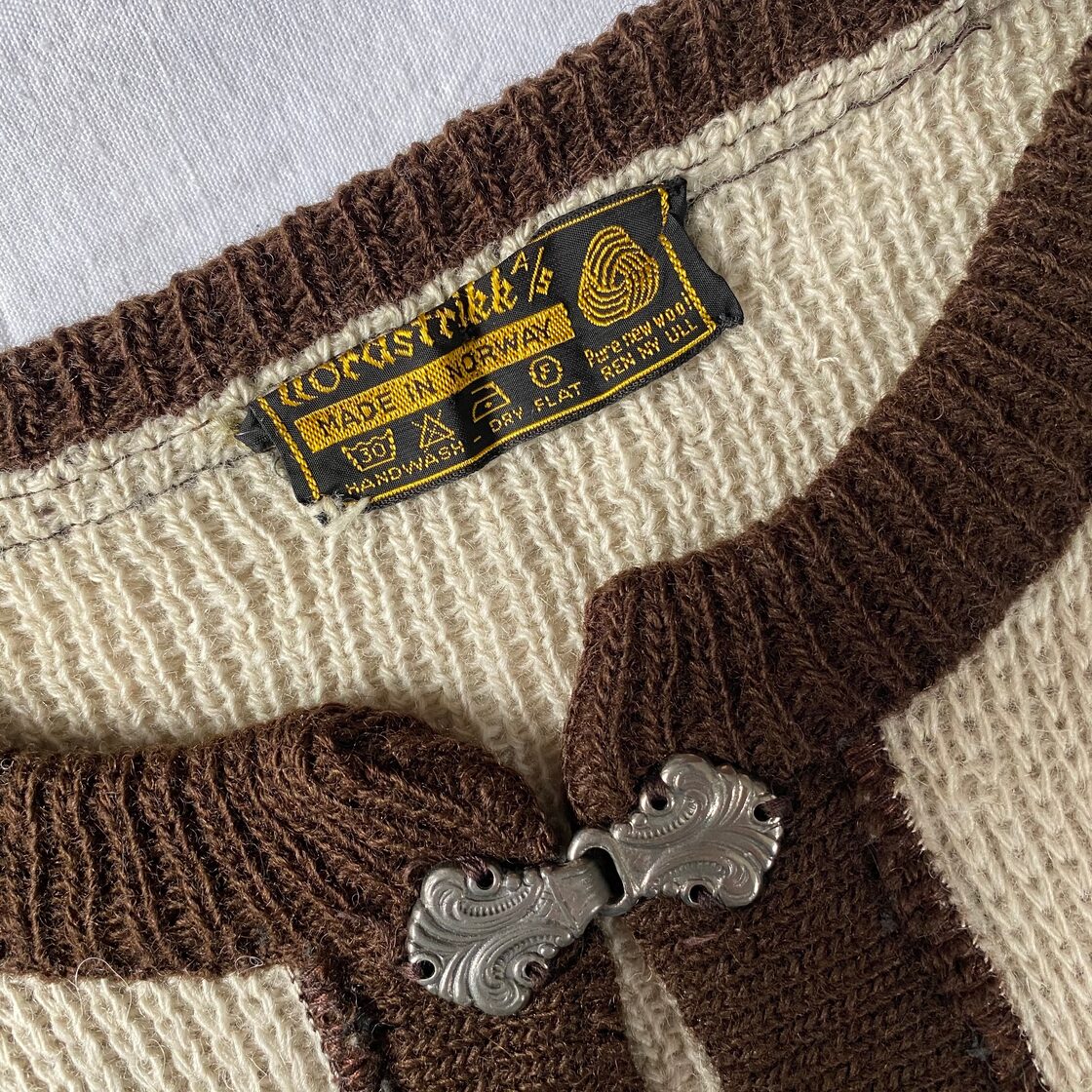 70s Nordstrikk ノルディック カーディガン ノルウェー製 古着 