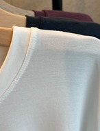 【25aw】Silky Simple Tops_8colors