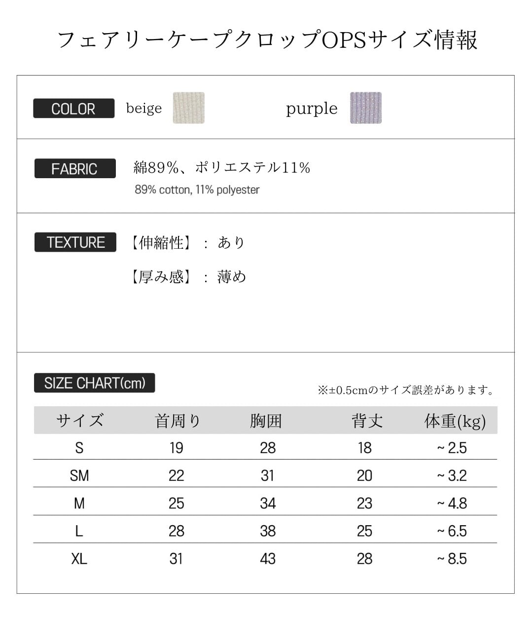 【CCPM】Fairy Cape Crop