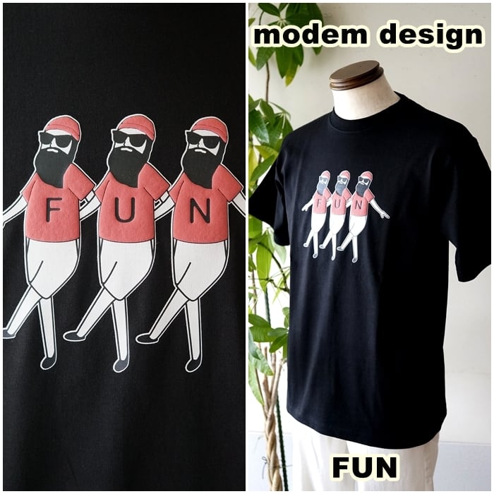 modem design/FUN(モデムデザイン/ファン) 半袖Tシャツ 半袖