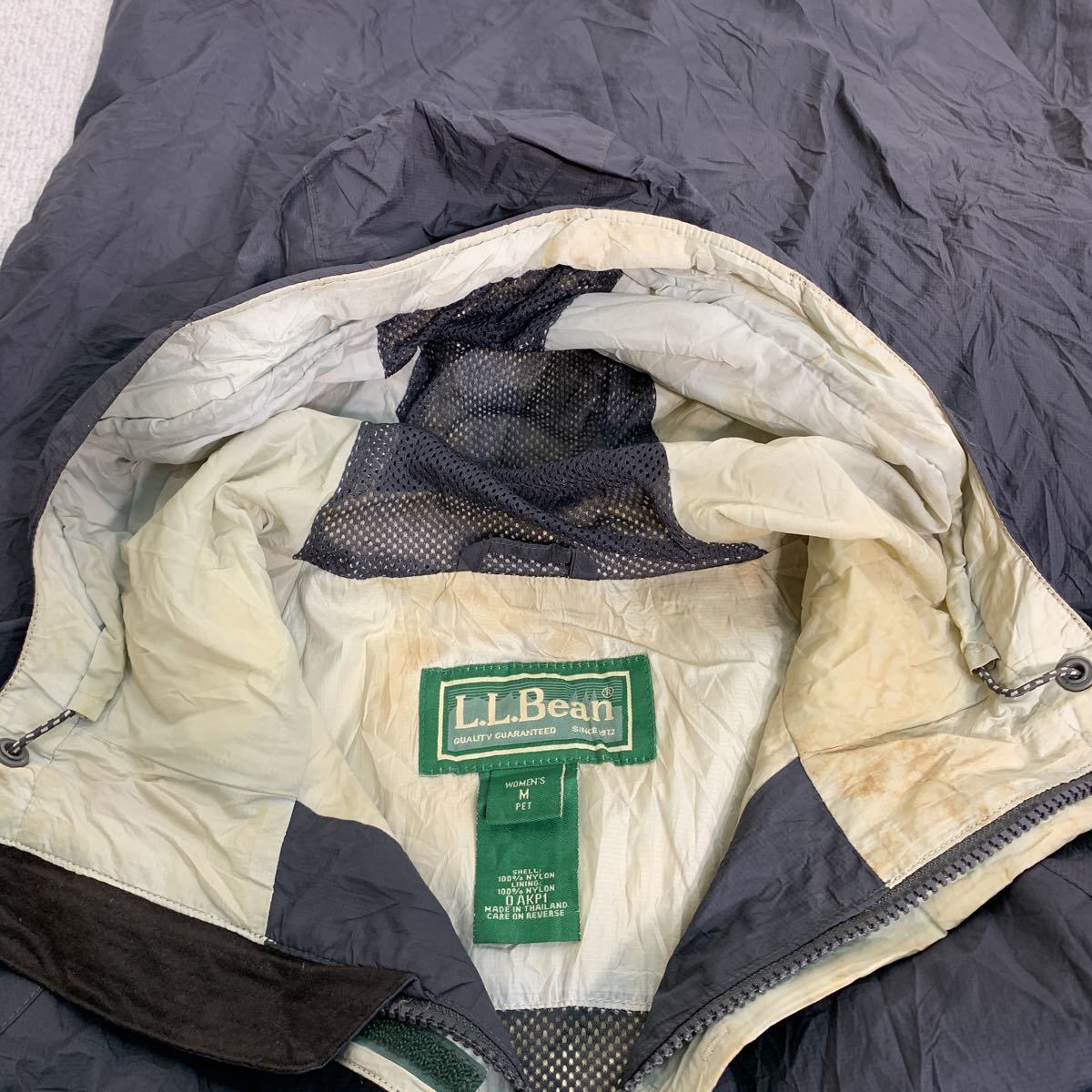 L.L.Bean ナイロンジャケット ウィメンズ M ダークグレー エルエル
