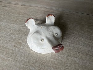 sake cup(オオカミ・白）
