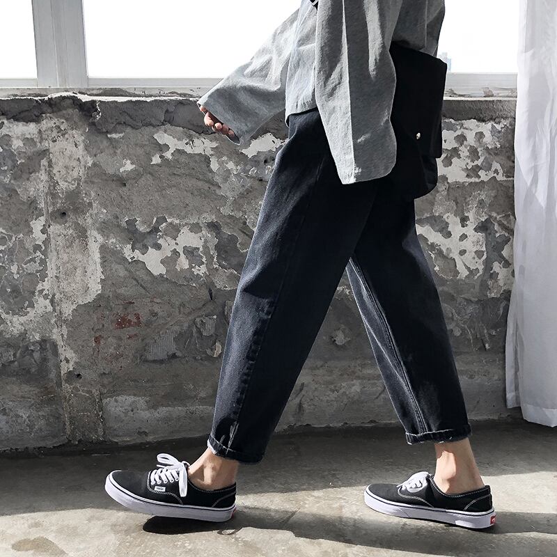 全2色 デニム パンツ ストレート カジュアル 無地 おしゃれ