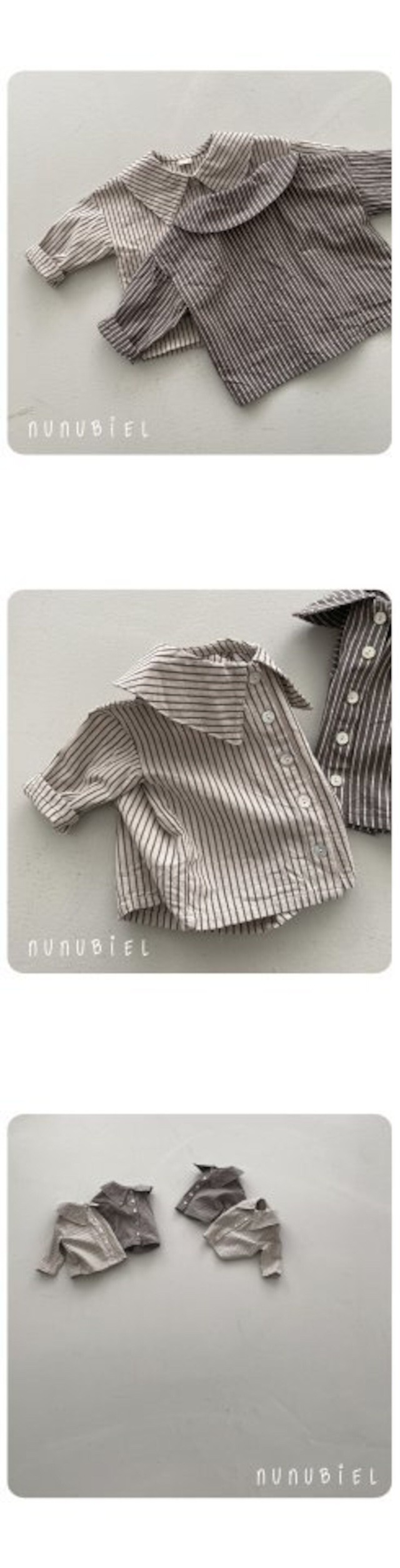 予約⌇nunubiel / Striped shirt (baby)