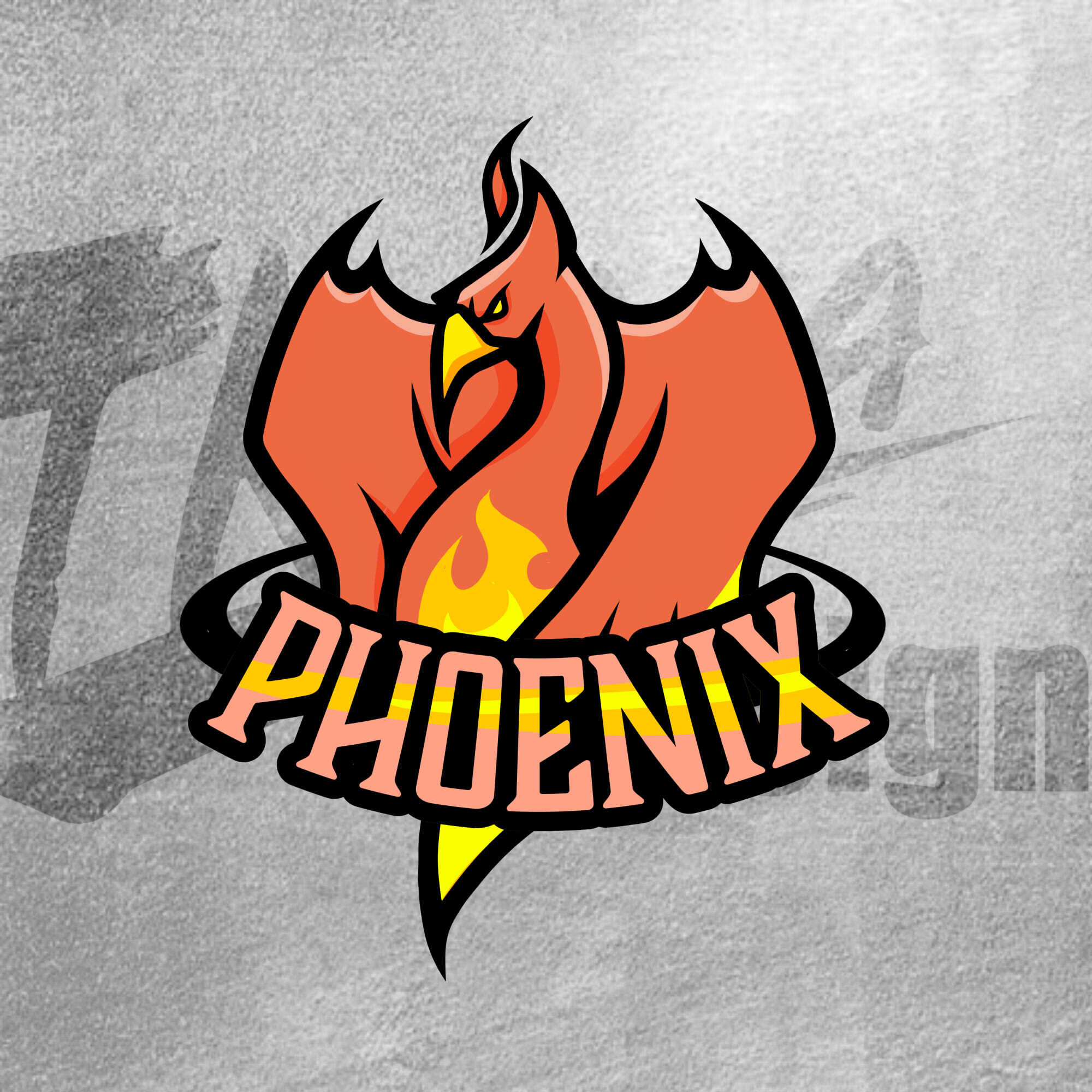 フェニックスのロゴ | カッコいいロゴ/マスコットロゴのショップ