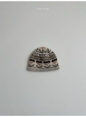 〖取寄〗韓国子供服 / 26winter / minirobe / フラワージャガードビーニー / キッズ *FREE*
