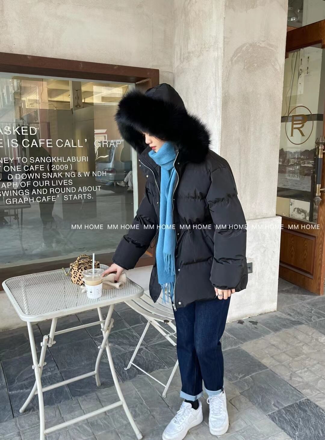 フードファー付きジャケット　AJ42441-8887