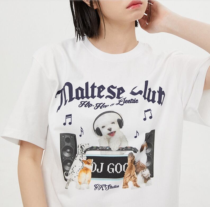 Wai Kei Maltese DJ Club Short sleeved T-shirt WBMY140 ワイケイ T 