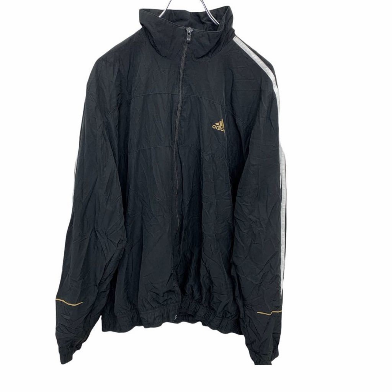 adidas ジップアップナイロンジャケット Lサイズ程度 アディダス 