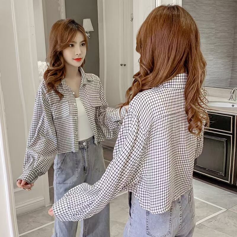 ウィンドウペンチェック ブラウス  AJ−3346-3419