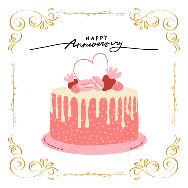 サプライズ記念日ケーキ