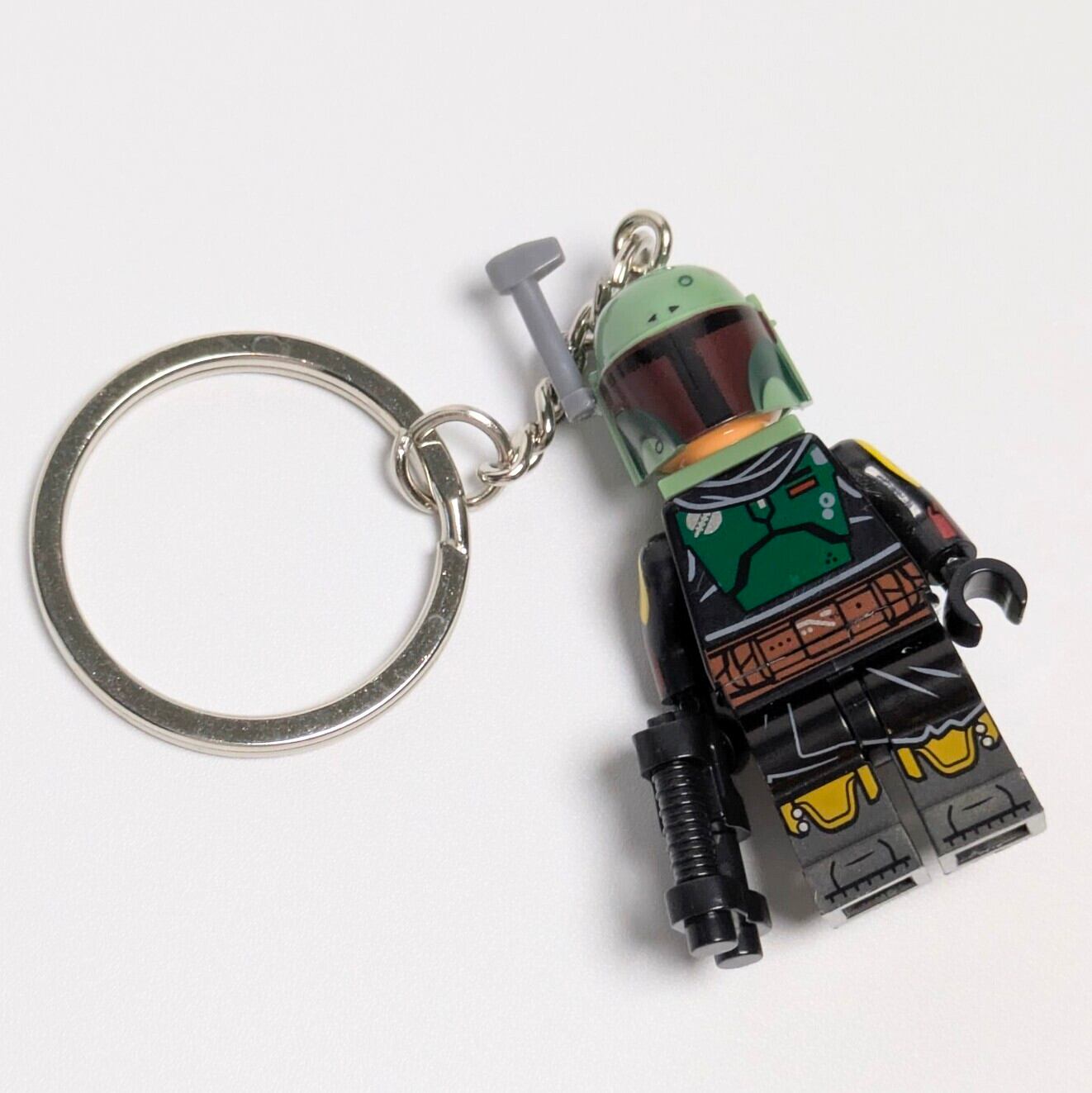 ♧【 ブロックフィギュアキーホルダー 】Boba Fett ( ボバ・フェット ) / スターウォーズ（Star Wars）/ マンダロリアン 〚アメリカン雑貨 アメトイ〛