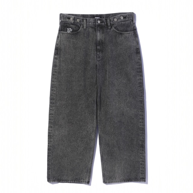 【XLARGE】EMBOSSED DENIM PANTS / BLACK【エクストララージ】