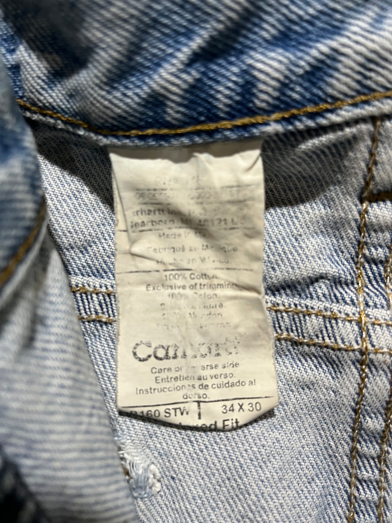 00's Carhartt Denim Pants【W33 L30】