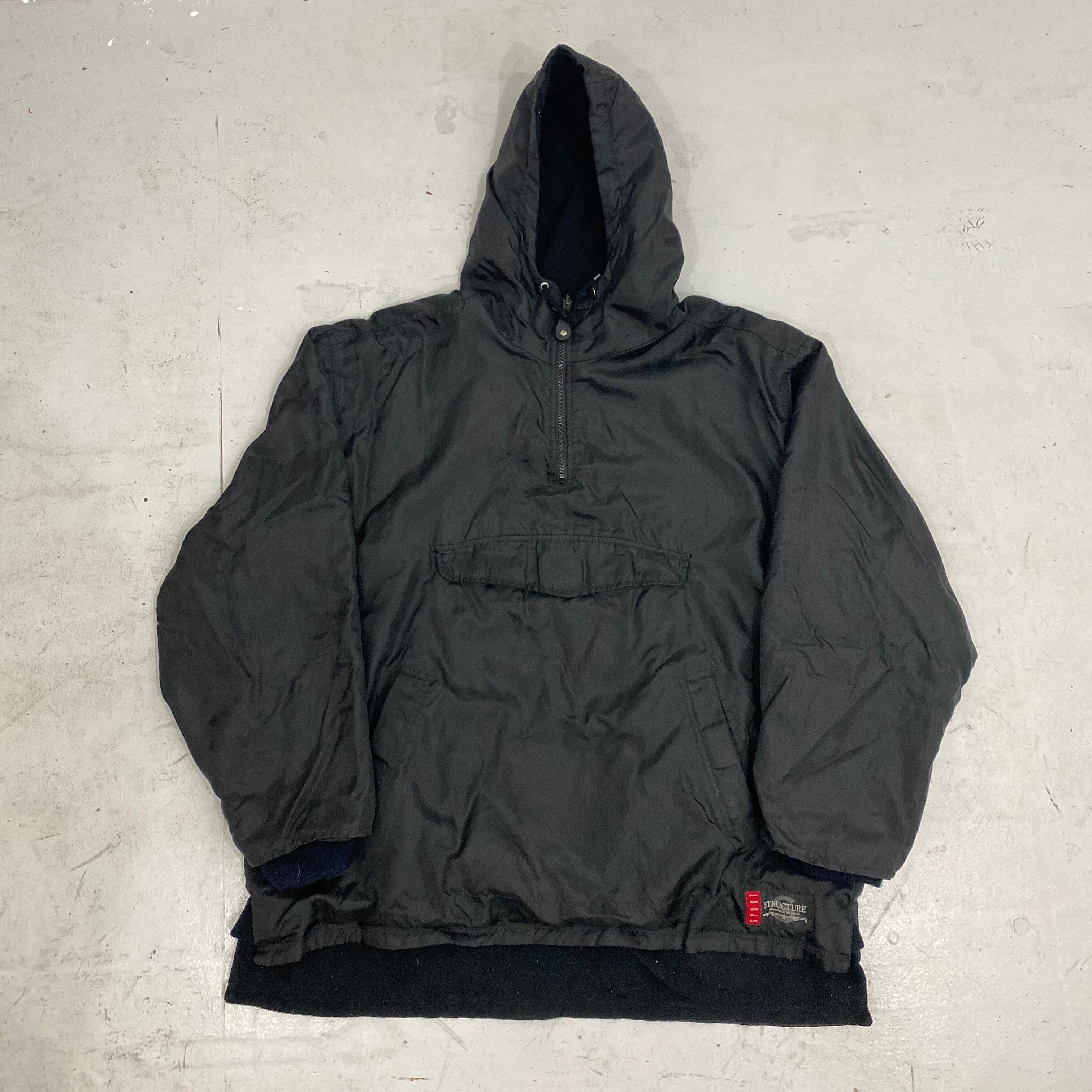NYLON FLEECE REVERSIBLE ANORAK PARKA