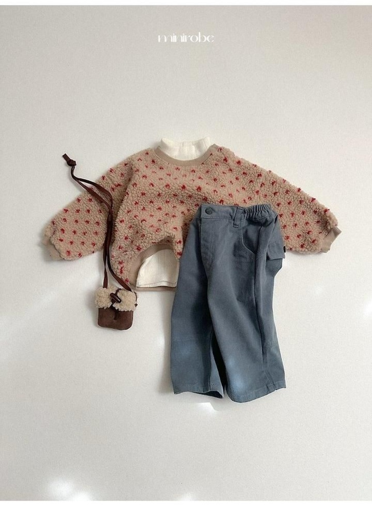 〖取寄〗韓国子供服 / 26winter / minirobe / ボタンピーチパンツ / キッズ *S~XL*