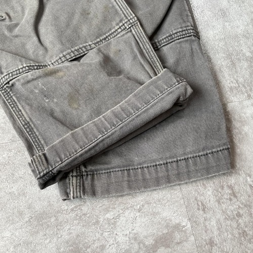 20s ニカラグア製 グレー ダブルニー Carhartt 34×30 詳細写真5