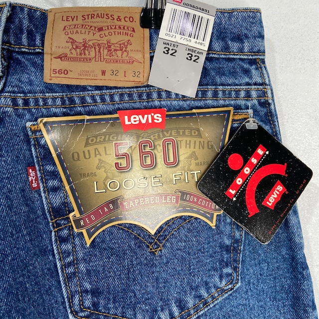 『送料無料』デッドストック　90s USA製　Levi's 560 ルーズフィット　デニム