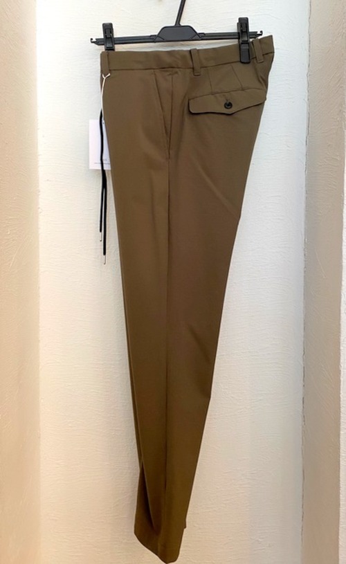 Seersucker Stretch Slacks　Brown