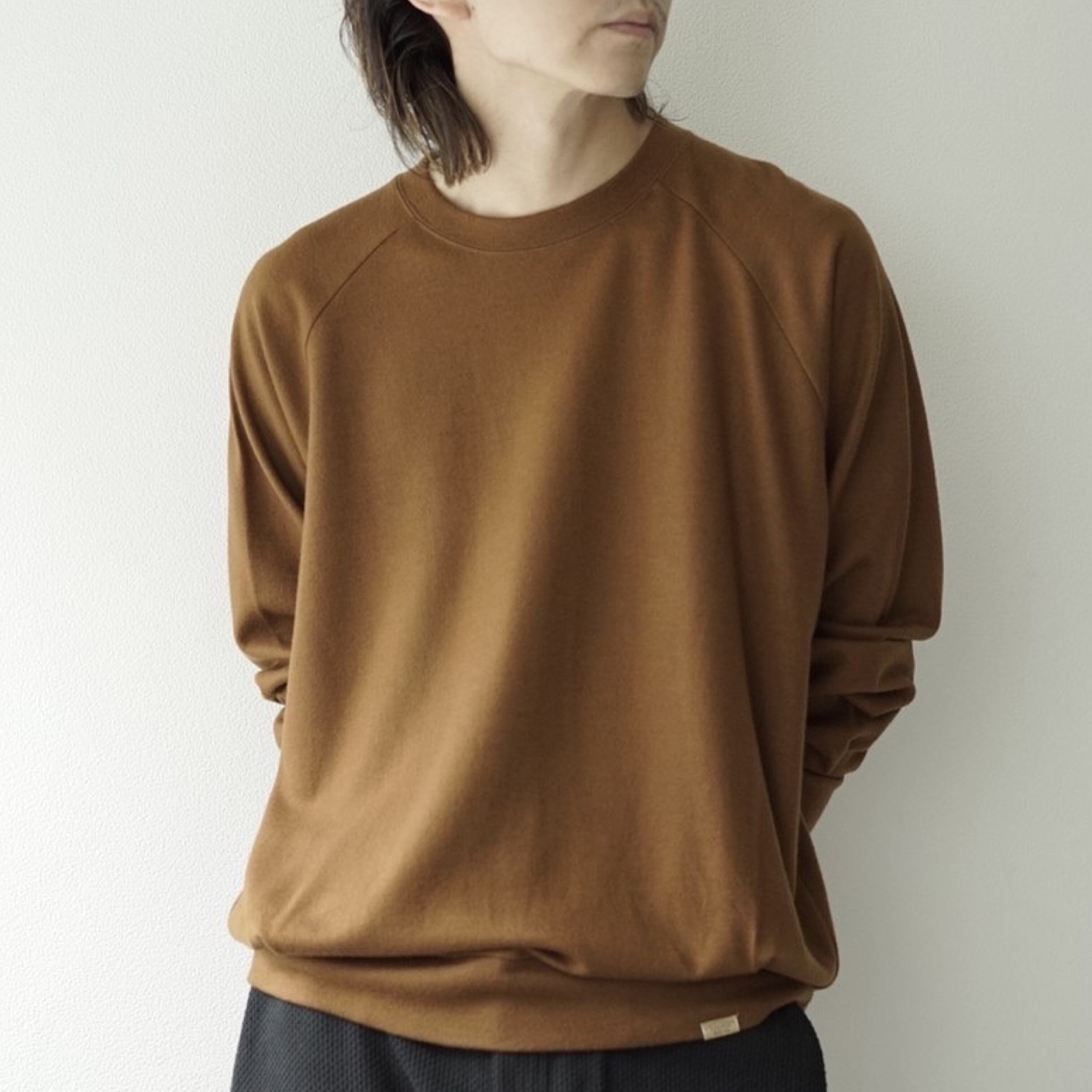 COLINA SUPER140S WASHABLE WOOL SWEAT - スウェット