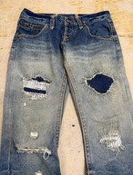 damage denim pants