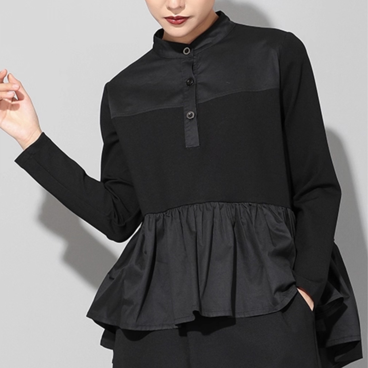 A-line loose slimming babydoll top (ME116)