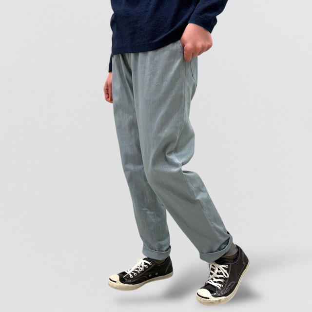 ＋2 medium white dyed denim pants