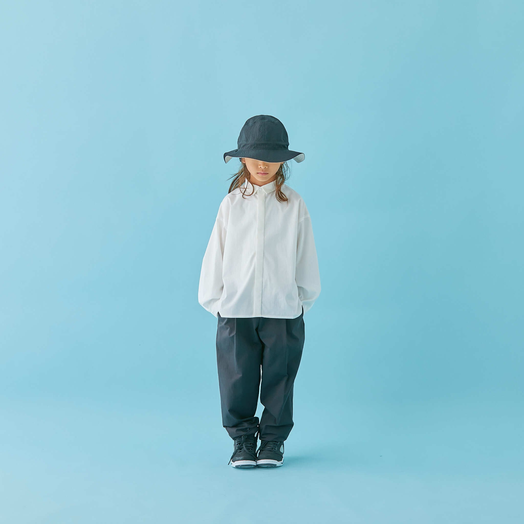 トップス MOUN TEN. stretch typewhiter wide shirt MOUNTEN. 2024SS》stretch typewriter wide shirt / white / size0(145