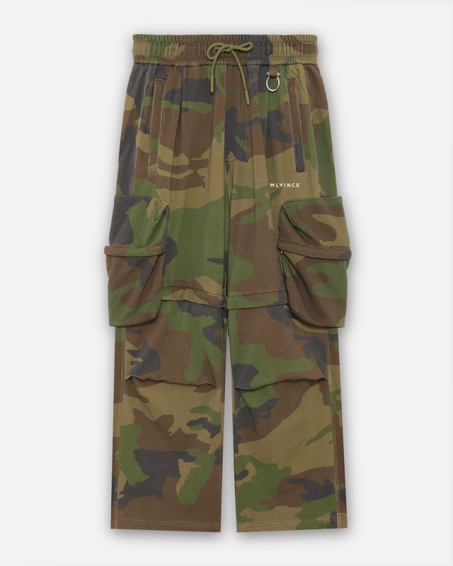 GROUTURE / curved sweat pants black