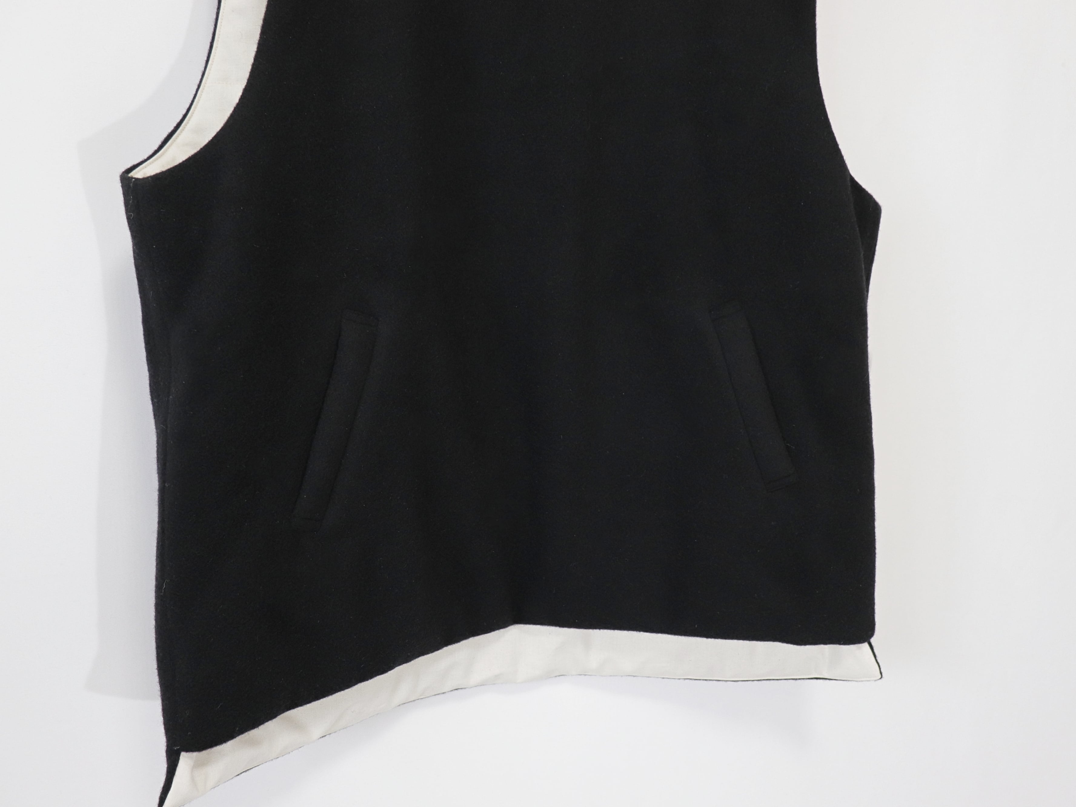 have a good day / WOOL PADDING VEST - BLACK ハブアグッドデイ