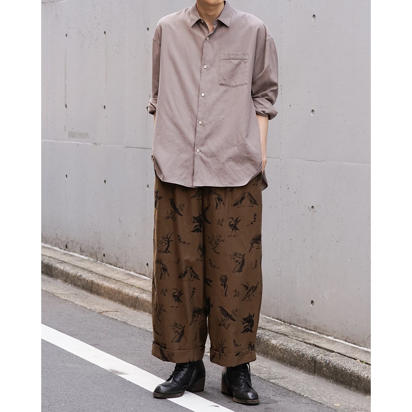 Blanc YM] (ブランワイエム) BL-26S-SOWS Soft Oxford Wide Shirts