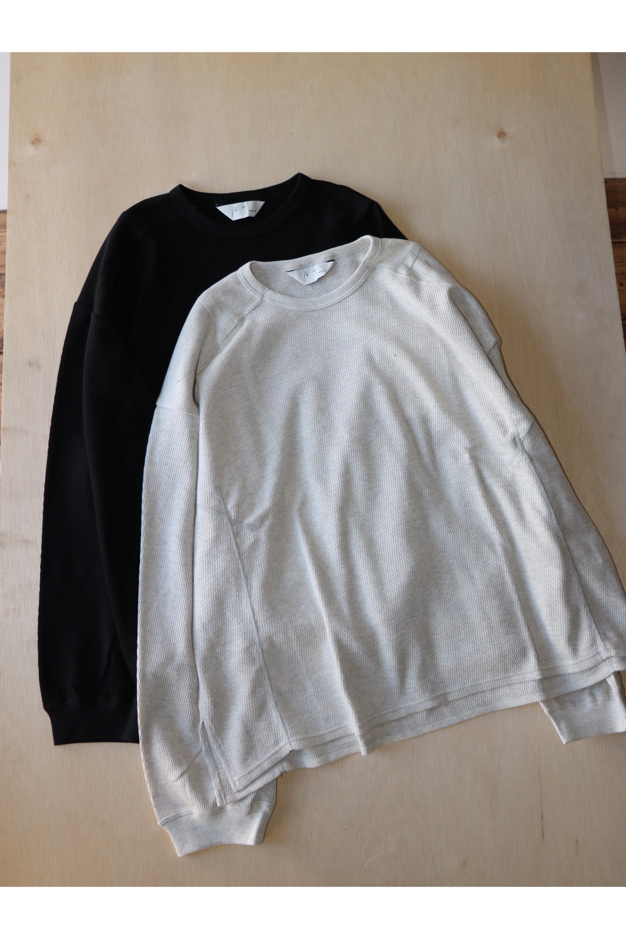 Ancellm -WAFFLE CREW NECK LS- / ANC-CT159 / アンセルム ワッフル