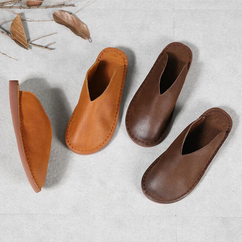 スタイルスタンダード レトロ ミュール 靴 シューズ レザー Yiranxuaディースワード82607999960