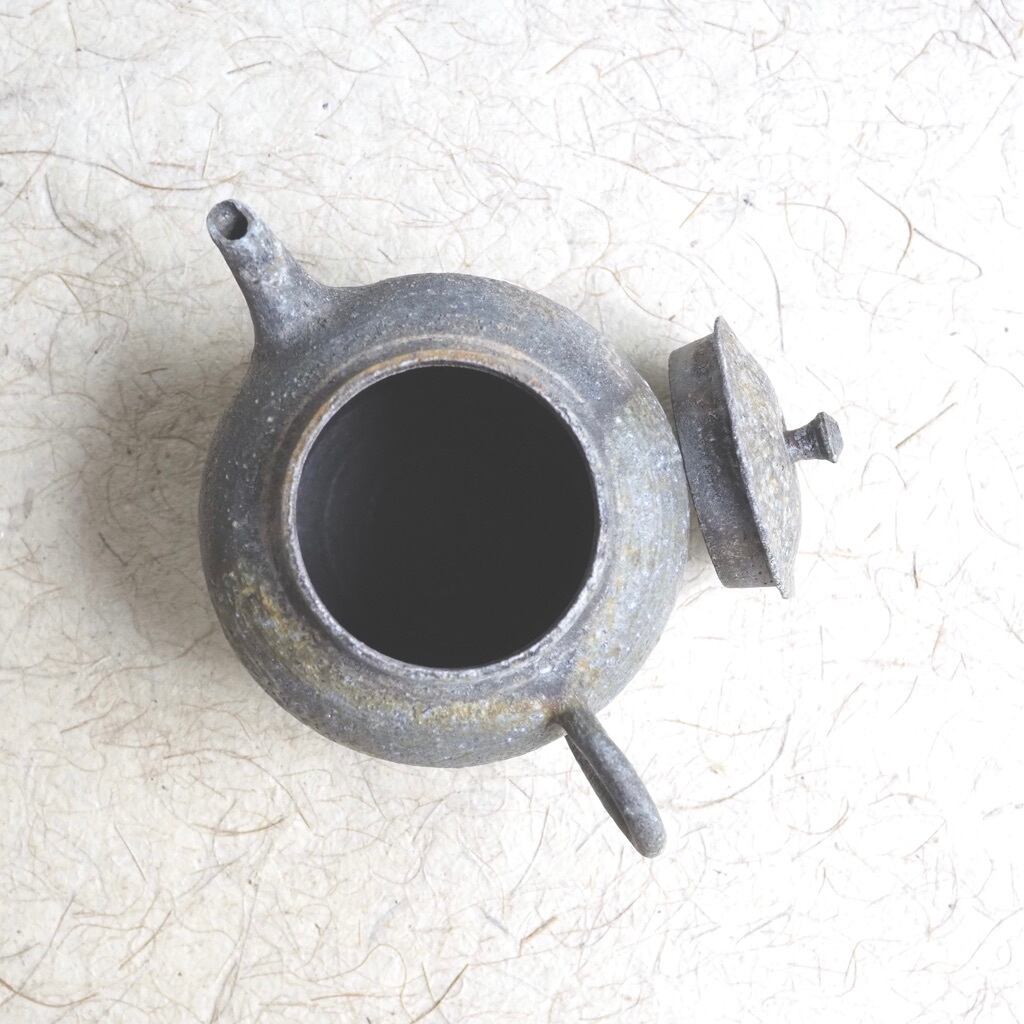 土本訓寛・久美子/焼締象嵌 茶壺/福寿1