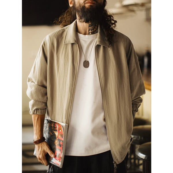 Vintage style zip jacket P779