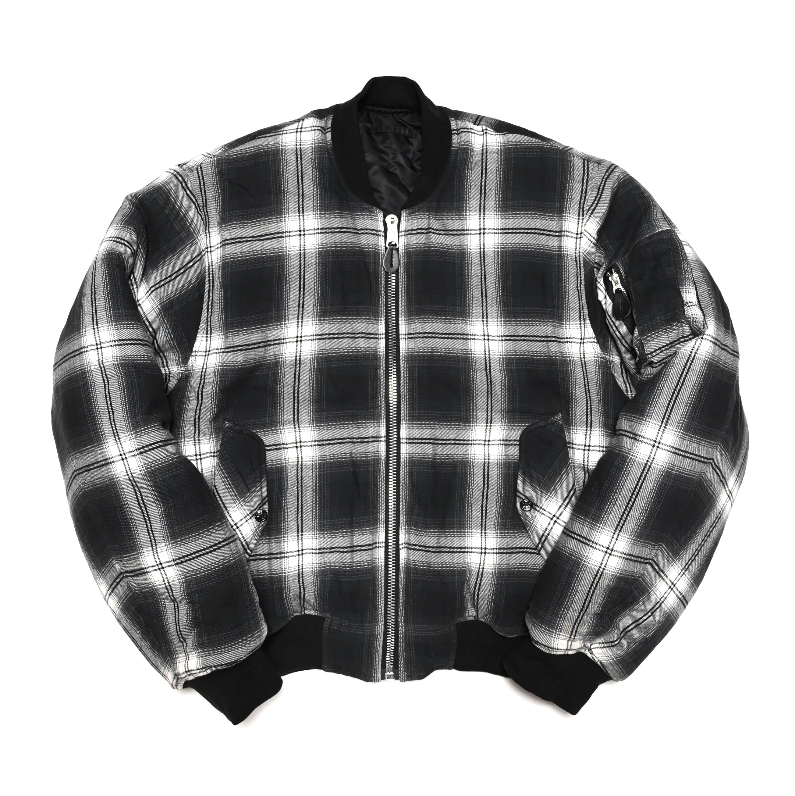 Rafuラフ オンブレチェックオープンカラーシャツ box shirts M