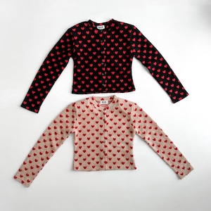 【即納】MINI HEART CARDIGAN -2color-