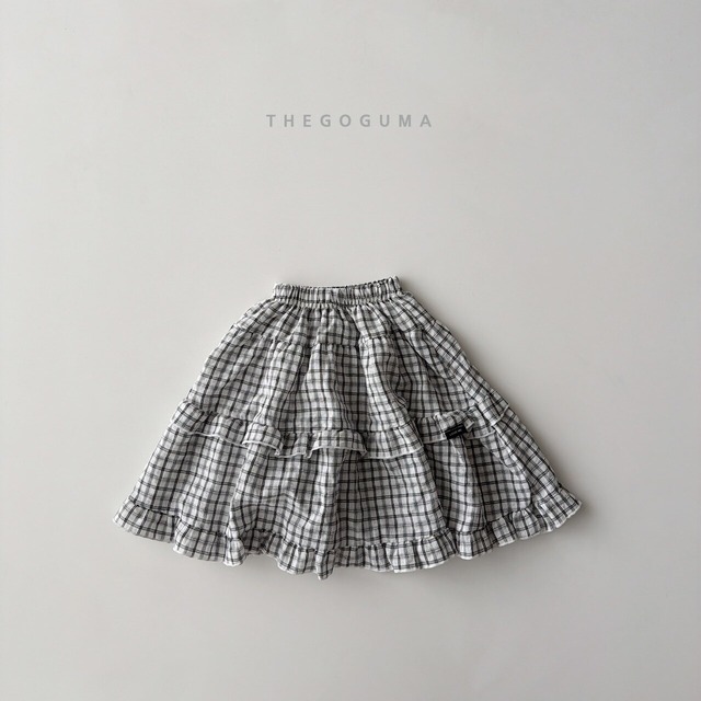 《予約》THE GOGUMA ¨ cherry check kang kang skirt ¨ 26summer