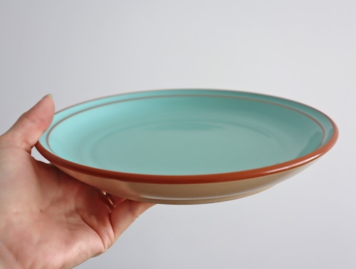 Noritake　ストーンウェア　水色プレート
