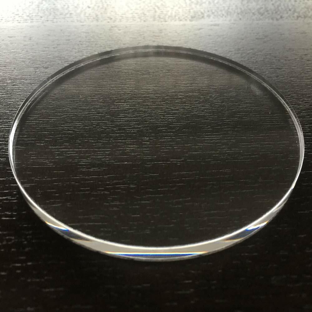 サイズダウン調整無料】透明（クリア） 円形アクリル板 直径130mm 板厚
