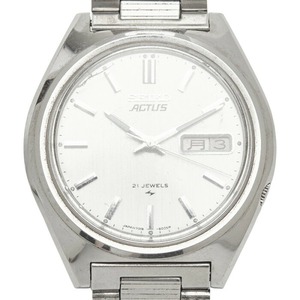セイコー アクタス 腕時計 7019-8010 自動巻き シルバー文字盤 ステンレススチール メンズ SEIKO 【中古】