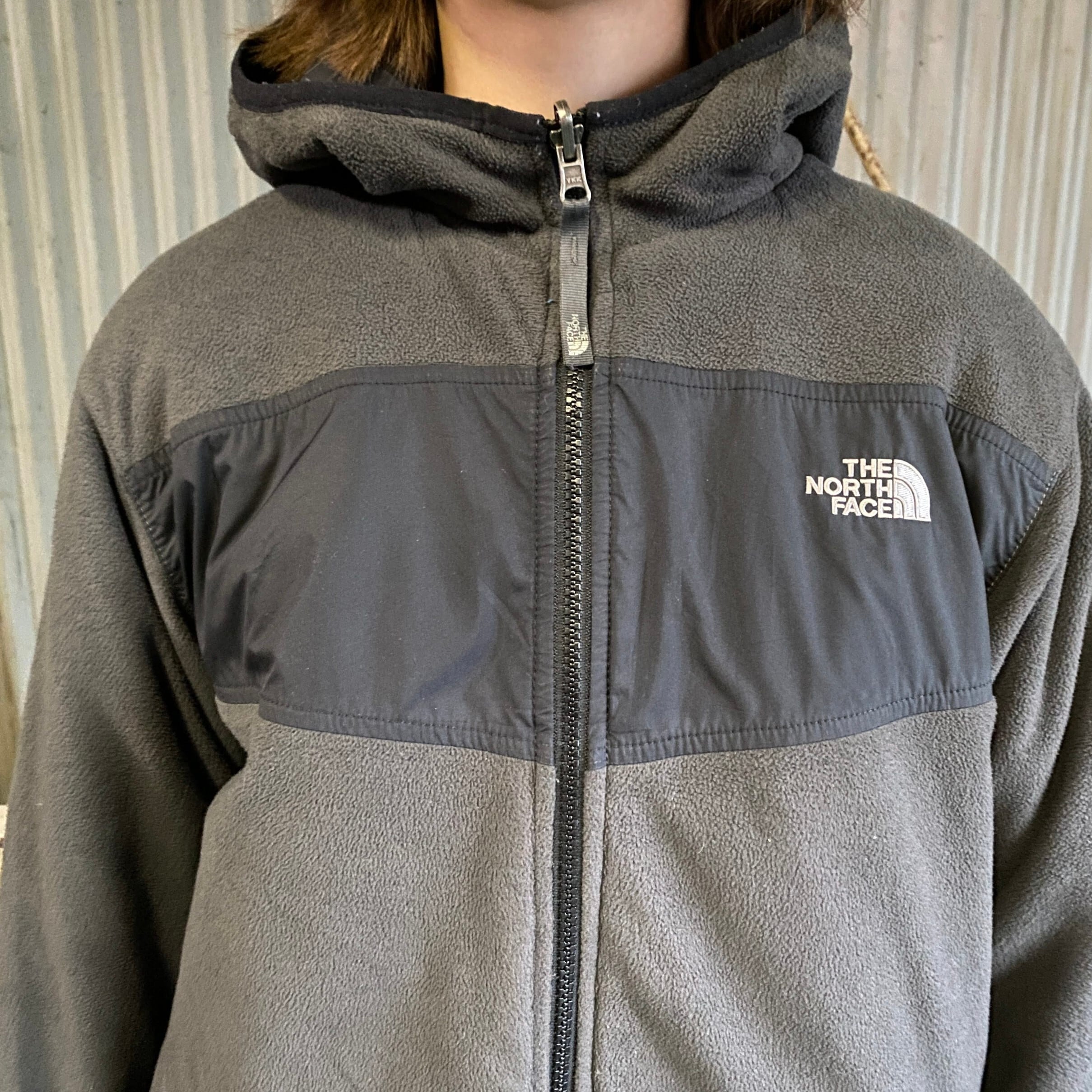 THE NORTH FACE リバーシブル フリース ナイロンパーカー ボーイズL 古着 キッズ ザ ノースフェイス アウトドアジャケット 黒  ブラック【フリースジャケット】【cs2212-15a】 | cave 古着屋【公式】古着通販サイト