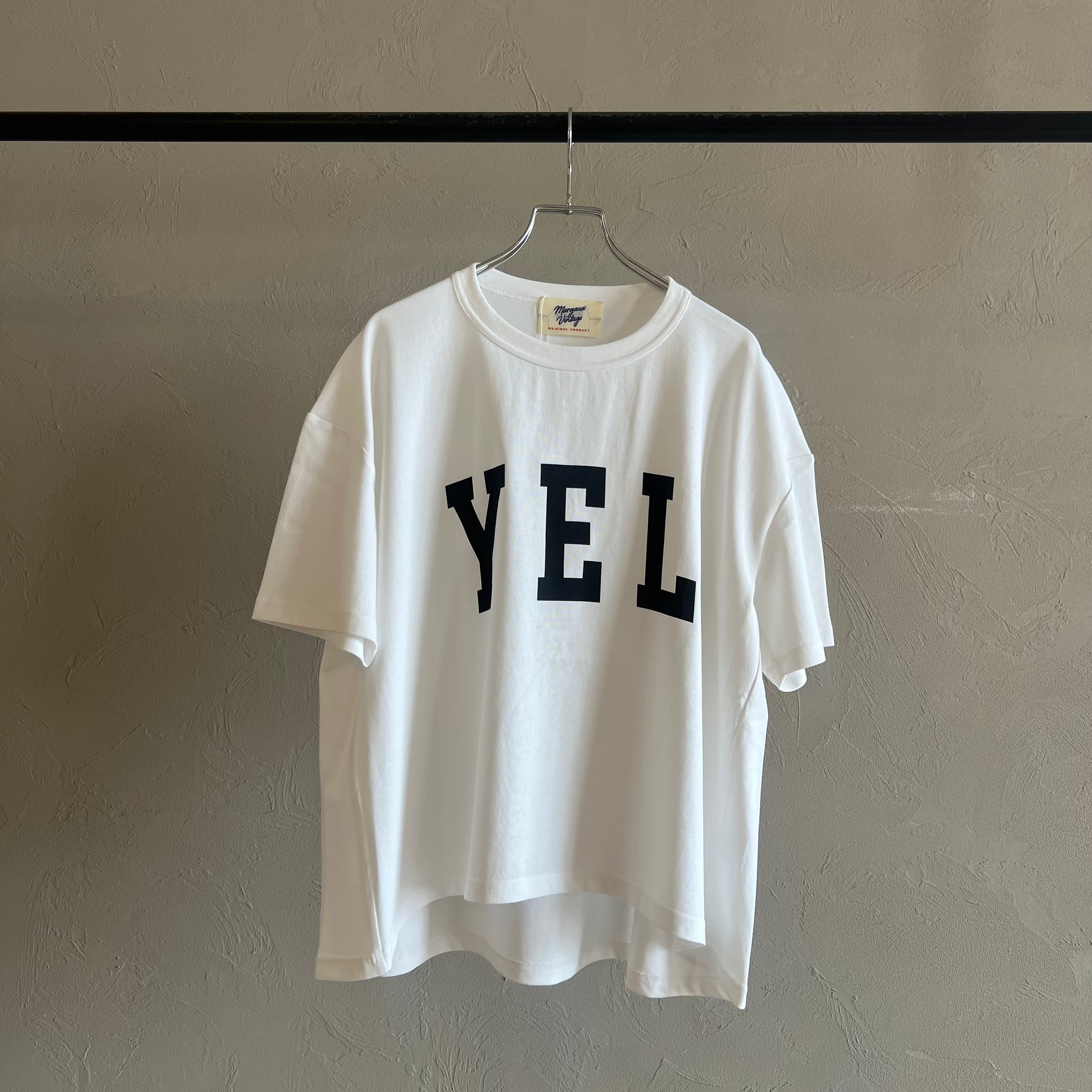 【MARGAUX VINTAGE】マルゴーヴィンテージ YEL Tシャツ　新品 MARGAUX VINTAGE 】YEL Tシャツ（パウダー加工） | valance 福井