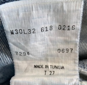M-255 リーバイス Levis618古着1997年製造刻印   W 75cm(ぐるり） 股下 76cm