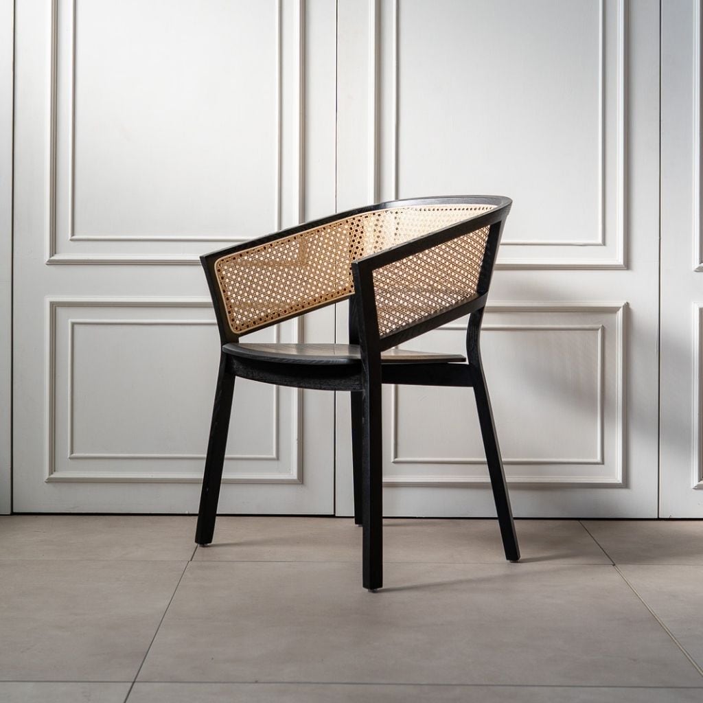 ラタンチェア Bucket Rattan Chair Brown / バケットラタンチェア ブラック K01639W2