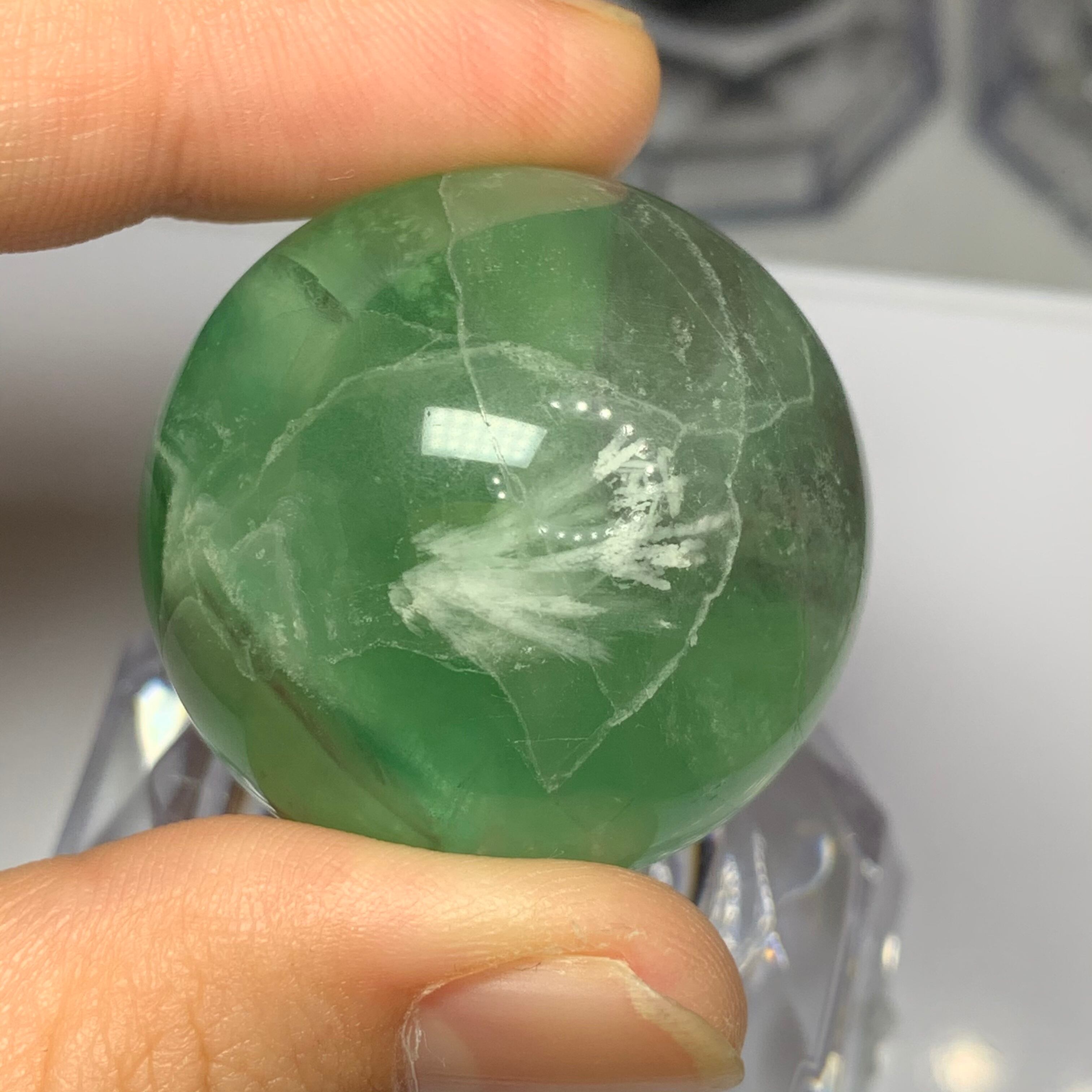 15.エンジェルフェザーフローライトスフィア | Naturaltreasure