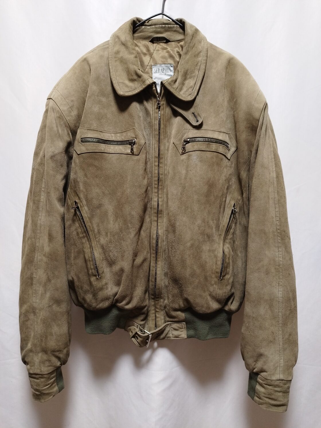 SERAPHIN じさ ライダースジャケット ベージュ