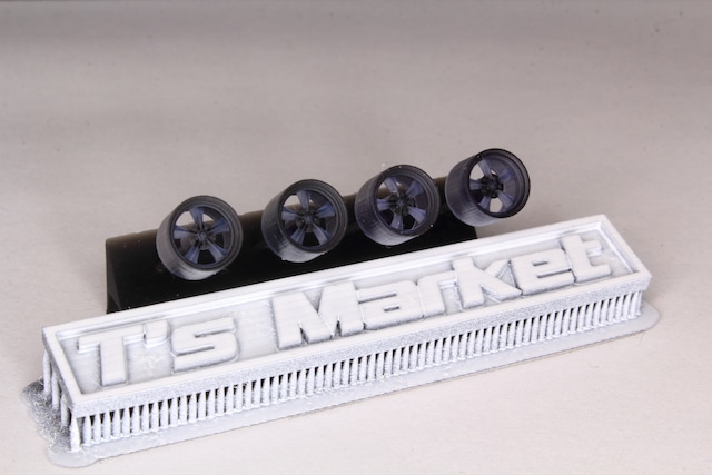 7mm アメリカンレーシング トルクサースト2 タイプ 3Dプリント ホイール 1/64 未塗装