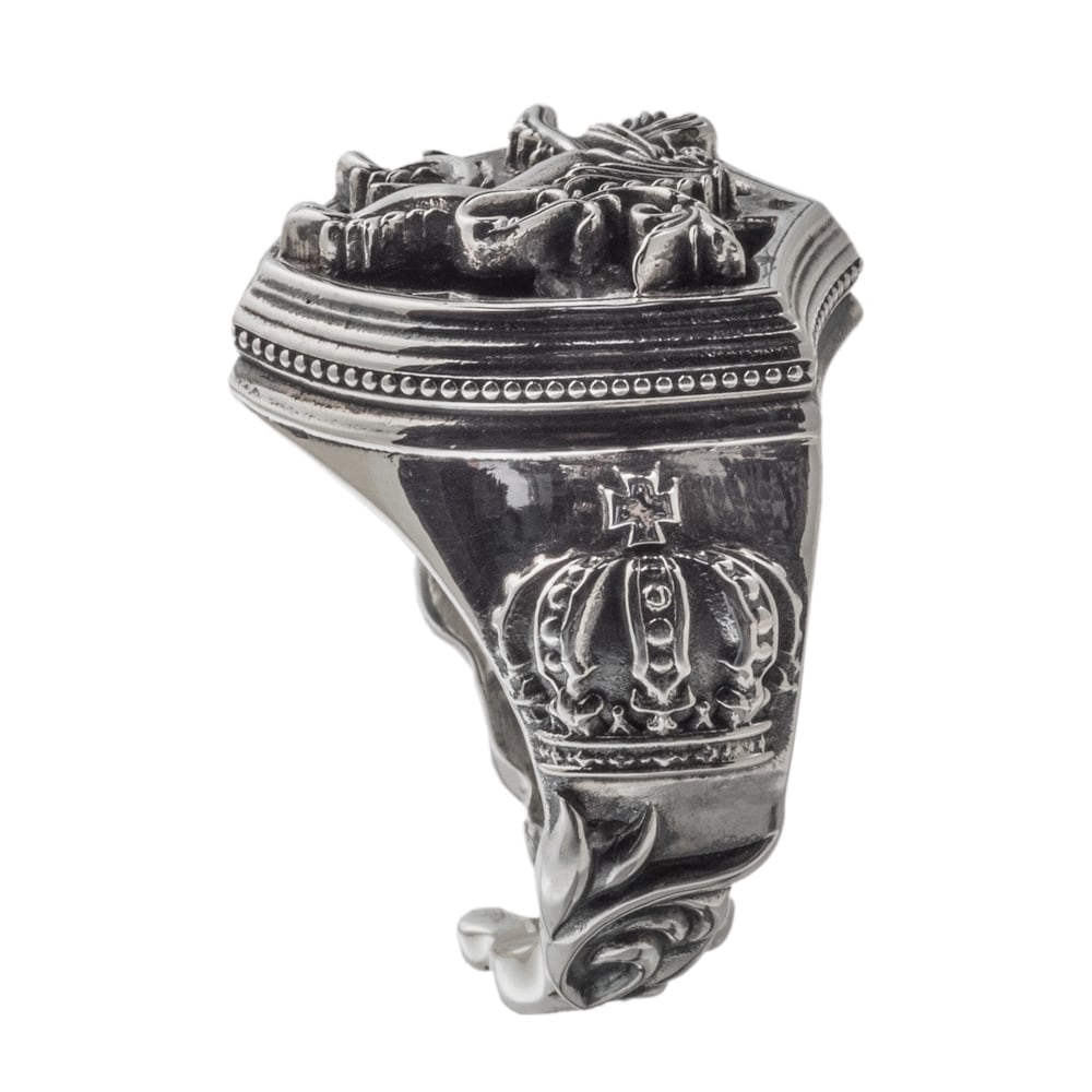 ライオンシールドリング AKR0065 Lion shield ring シルバー