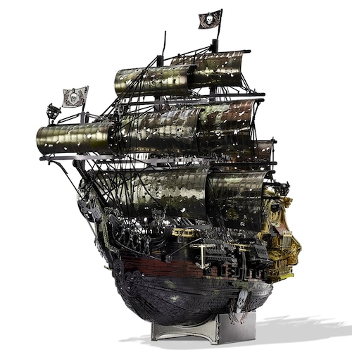 メタルクラフトキット 海賊船 金属 ステンレス 帆船 模型 組み立てキット HP239-KG